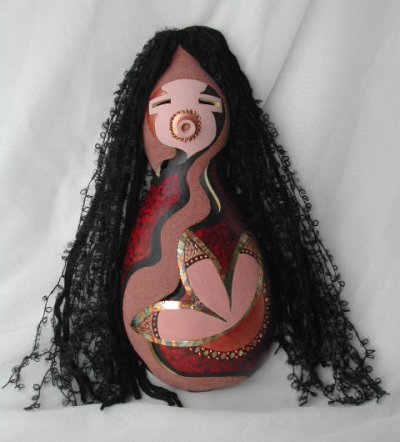 Santa Cruz Kachina I Gourd Mask