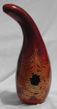 Oak Leaf Birdhouse Gourd Birdhouse