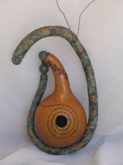 Rustic Gourd Birdhouse